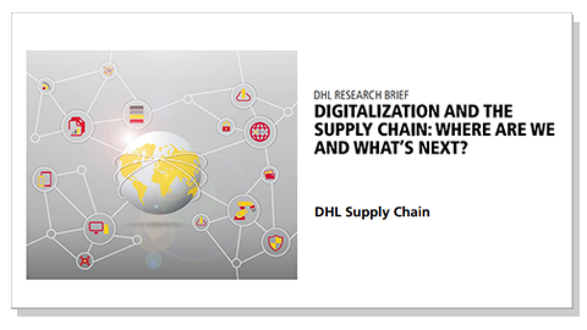 FIND OUT WHERE COMPANIES ARE ON THEIR SUPPLY CHAIN DIGITALIZATION JOURNEY